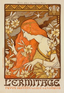 Affiche pour la Revue "l'Érmitage., c1900. [Publisher: Imprimerie Chaix; Place: Paris]