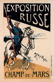 Affiche pour l' "Exposition Russe"., c1897. [Publisher: Imprimerie Chaix; Place: Paris]