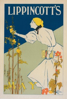 Affiche américaine pour la revue "Lippincott's Magazine", publiée à Philadelphie (Mai 1895), c1896. Creator: William Carqueville.