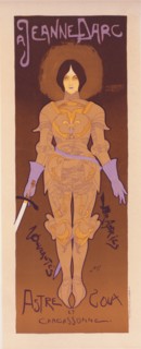 Affiche pour le Magasin de Nouveautés "A Jeanne d'Arc", à Carcassonne., c1898. Creator: Georges de Feure.