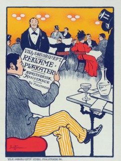 Affiche danoise pour les "Affiches artistiques Wilh. Söborg"., c1897. [Publisher: Imprimerie Chaix; Place: Paris]
