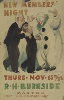 New Members' Night [likely at The Lambs Club], c1928-11-15.
