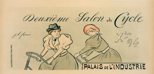 Affiche pour le "Salon du Cycle"., c1897. [Publisher: Imprimerie Chaix; Place: Paris]