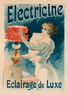 Affiche pour l' "Électricine "., c1897. [Publisher: Imprimerie Chaix; Place: Paris]