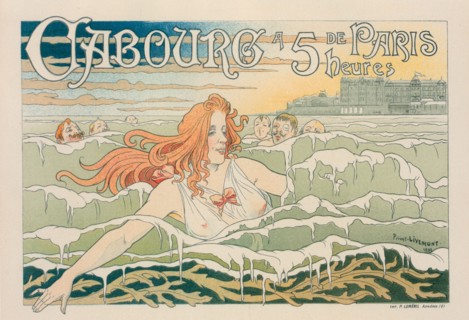Affiche belge pour le "Casino de Cabourg"., c1897. [Publisher: Imprimerie Chaix; Place: Paris]