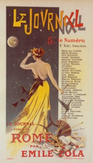 Affiche pour annoncer la publication de "Rome" dans Le Journal., c1899. [Publisher: Imprimerie Chaix; Place: Paris]