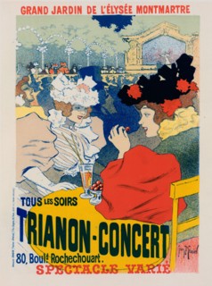 Affiche pour le "Trianon-Concert"., c1897. [Publisher: Imprimerie Chaix; Place: Paris]