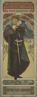 Sarah Bernhardt as Hamlet, 1899.