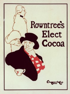 Affiche anglaise pour le "Rowntree's Elect Cocoa", c1899. [Publisher: Imprimerie Chaix; Place: Paris]
