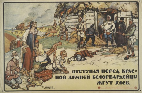 White Troops Burn Bread, 1919. Creator: I Osinin.