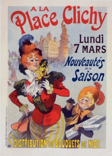 Affiche pour les Magasins "A la Place Clichy"., c1899. [Publisher: Imprimerie Chaix; Place: Paris]