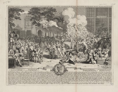 Monument consacré a la posterite en memoire de la folie incroyable de la XX. annee du XVIII..., 1720 Creator: Bernard Picart.