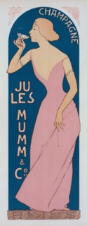 Affiche pour le "Champagne Jules Mumm"., c1898. [Publisher: Imprimerie Chaix; Place: Paris]