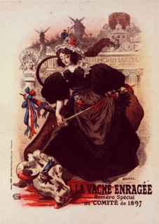 Affiche pour la "Vache enragée"., c1899. [Publisher: Imprimerie Chaix; Place: Paris]