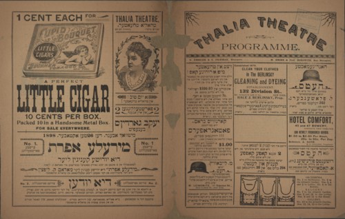 Thalia Theatre programme, c1898. Creator: Thalia Theatre.