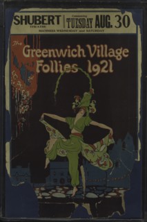 Poster for the stage revue Greenwich Village Follies 1921., 1921.