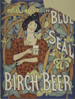 Blue Seal birch beer, c1895 - 1917.