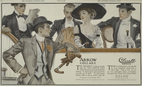 Arrow collars, Cluett shirts, c1909-09-25.
