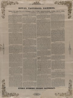 Royal Vauxhall Gardens: opinions of the London press on the performances of..., c1848 (?). Creator: Unknown.
