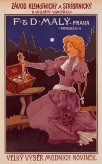 Affiche tchèque pour une "Maison de Bijouterie", c1900. Creator: Unknown.