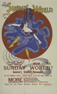 The New York Sunday world. Sunday Dec 8th. 1895, c1893 - 1897.