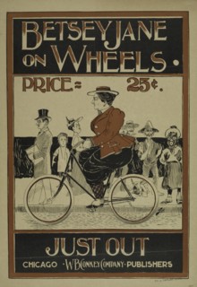 Betsy Jane on wheels, c1895 - 1911. Originally published: 1895