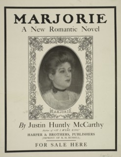 Marjorie a new romantic novel, c1895 - 1911. Published: 1903
