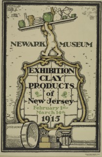 Newark museum. Exhibition of clay products, c1915.