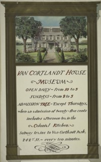 Van Cortland house museum, c1887 - 1922.
