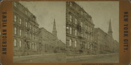 42nd Street from 6th Ave. looking east, c1850-1930.   Additional Title(s): American views. New York City.