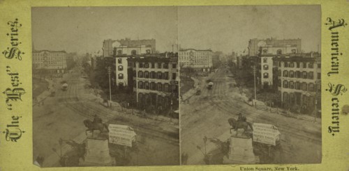 Union Square, New York, c1850-1930.   Additional Title(s): American scenery, the Best series.