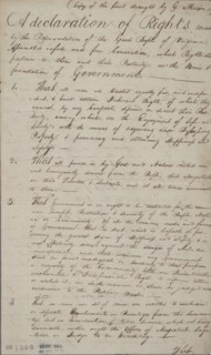 Document, 1776-06-12. [Place: Williamsburg]