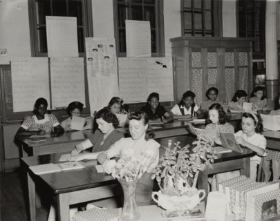 Room set up and remedial activities, P.S. 94, 1941.