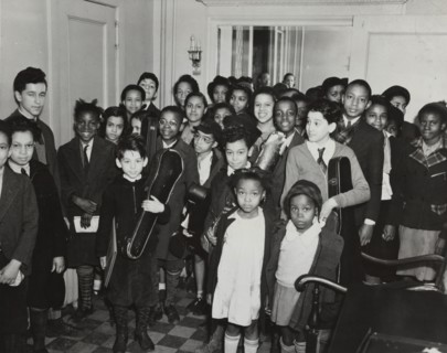 Music class students, 1938.
