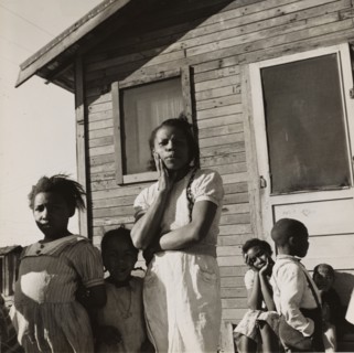 Colored family from near Houston, Texas. Been in California for two years. Husband came..., 1939. Creators: Farm Security Administration, Dorothea Lange.