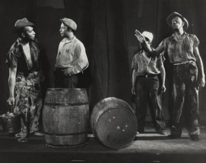 Gus Smith as Forty-Four explains the situation to his co-workers, 1936.