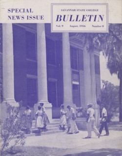 The Savannah State College Bulletin: Special News Issue, Vol. 9, No. 8, 1956-08.