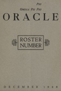 The Oracle, no. 4, 1928.