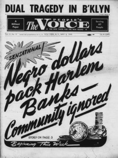 Sensational! Negro dollars pack Harlem Banks - Community ignored, 1944.
