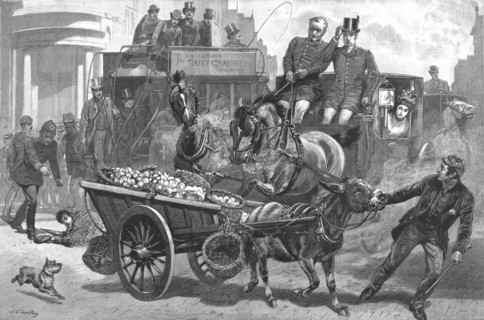 ''Bolted!" An Impending Catastrophe', 1890. Creator: Unknown.
