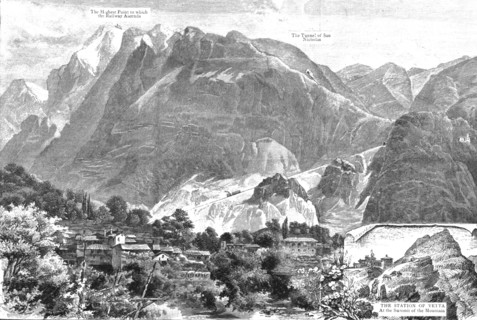 ''The New Swiss Railway Ascending Monte Generoso', 1890. Creator: Unknown.