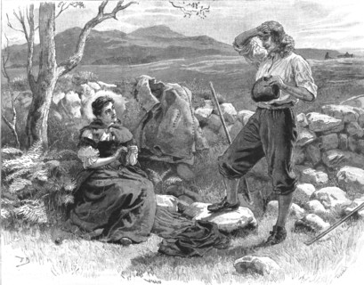 Scene from "Urith: A Tale of Dartmoor", By Sabine Baring Gould, M. A., 1890. Creator: Frank Dadd.