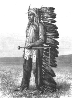 ''The Threatened Rising of American Indians; Sitting Bull, Chief of the Sioux Indians', 1890. Creator: Unknown.