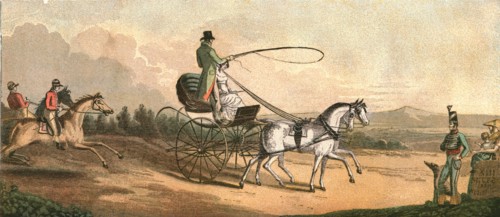 ''Old Fashioned Sporting Pictures, and the Road to Bygone Days; H.R.H. The Prince Regent Driving Mrs Creator: Unknown.