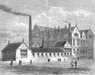 ''The Walker Engineering Laboratories at Liverpool; The View of the Laboratories from Brownlow Hill( Creator: Unknown.