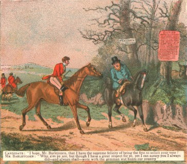 ''Old Fashioned Sporting Pictures, and the Road to Bygone Days; Sporting Anecdote--Fox Hunting versu Creator: Unknown.