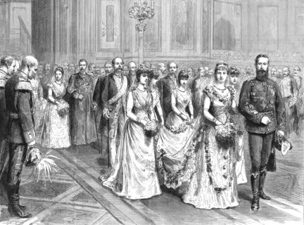 ''The Marriage of Princess Victoria, Daughter of the Empress Frederick, to Prince Adolphus of Schaum Creator: Unknown.