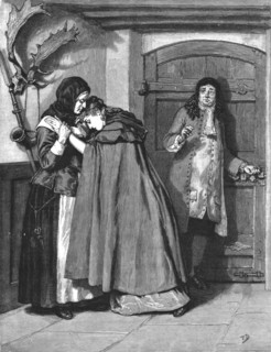 ''"Urith: A Tale of Dartmoor", By S. Baring Gould, M. A.; "My poor father, I cannot remain with him  Creator: Frank Dadd.