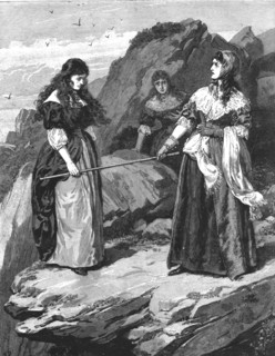 ''"Urith: A Tale of Dartmoor", By S. Baring Gould, M. A.; "I will thrust, and do thou ! and see whic Creator: Frank Dadd.