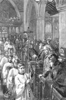 ''Church Choirs - The New Style', 1891. Creator: Sydney Prior Hall.